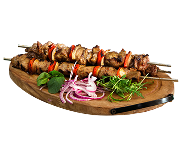 Di Giorgio’s sizzling shish kebab in Pathhead.